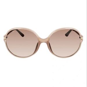 NWOT Salvatore Ferragamo 60mm Oval Sunglasses in Opal Rose